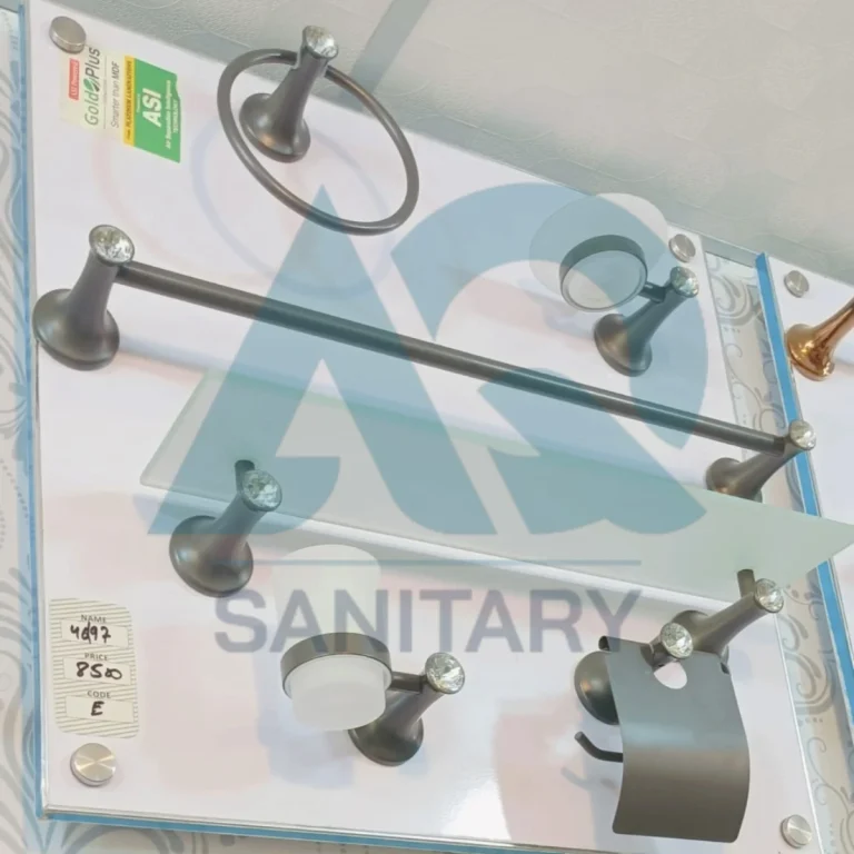 Grey Bathroom Accessories Set