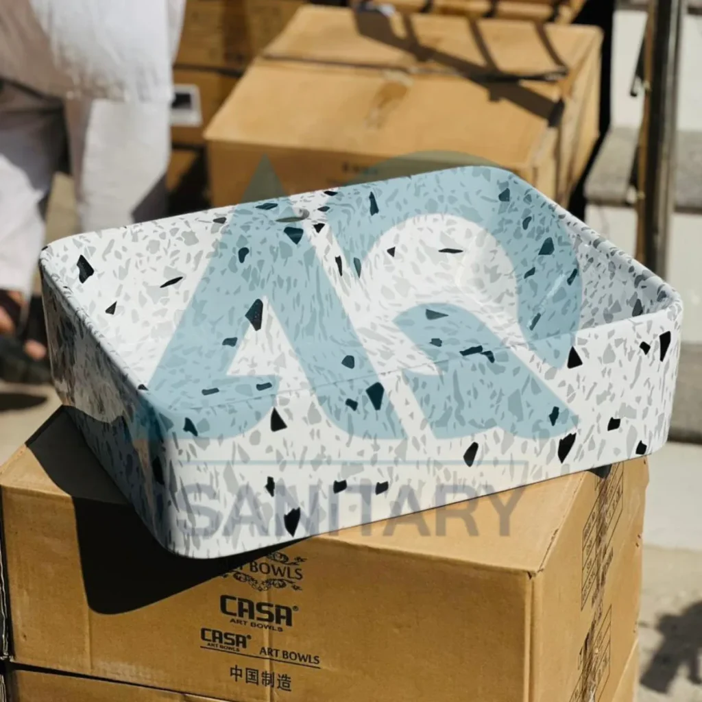 Upper Counter Terrazzo Wash Basin (Modern Countertop Bowl)