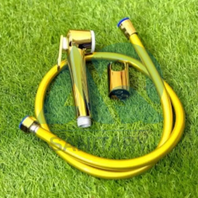 Golden Toilet Shower Set with Pipe