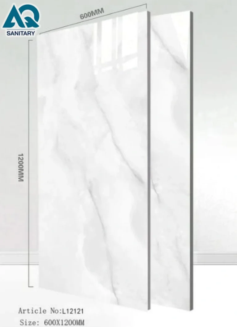 Time Ceramics White Marble Tiles (600×1200mm - LL2121)